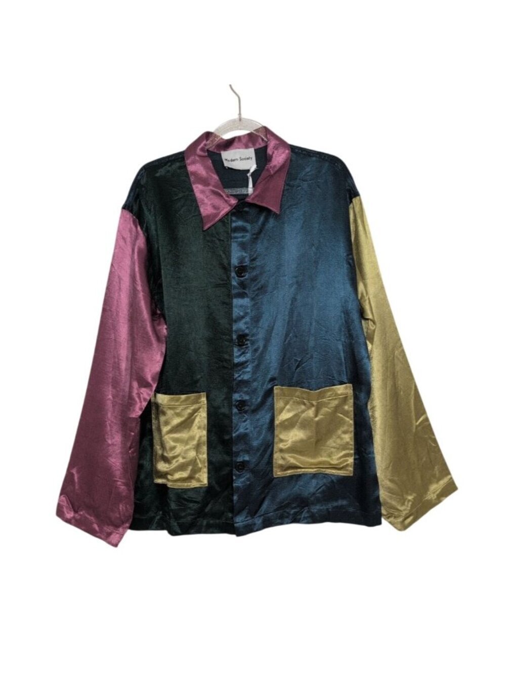 Modern Society Happy Surprises Come to Me Jacket Womens One Size Mashru Silk NEW